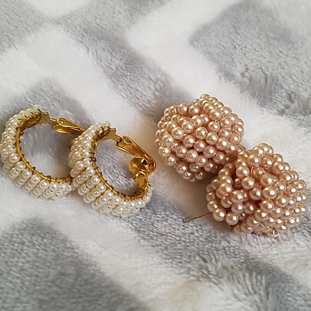 Vintage Pearl Seed Earrings